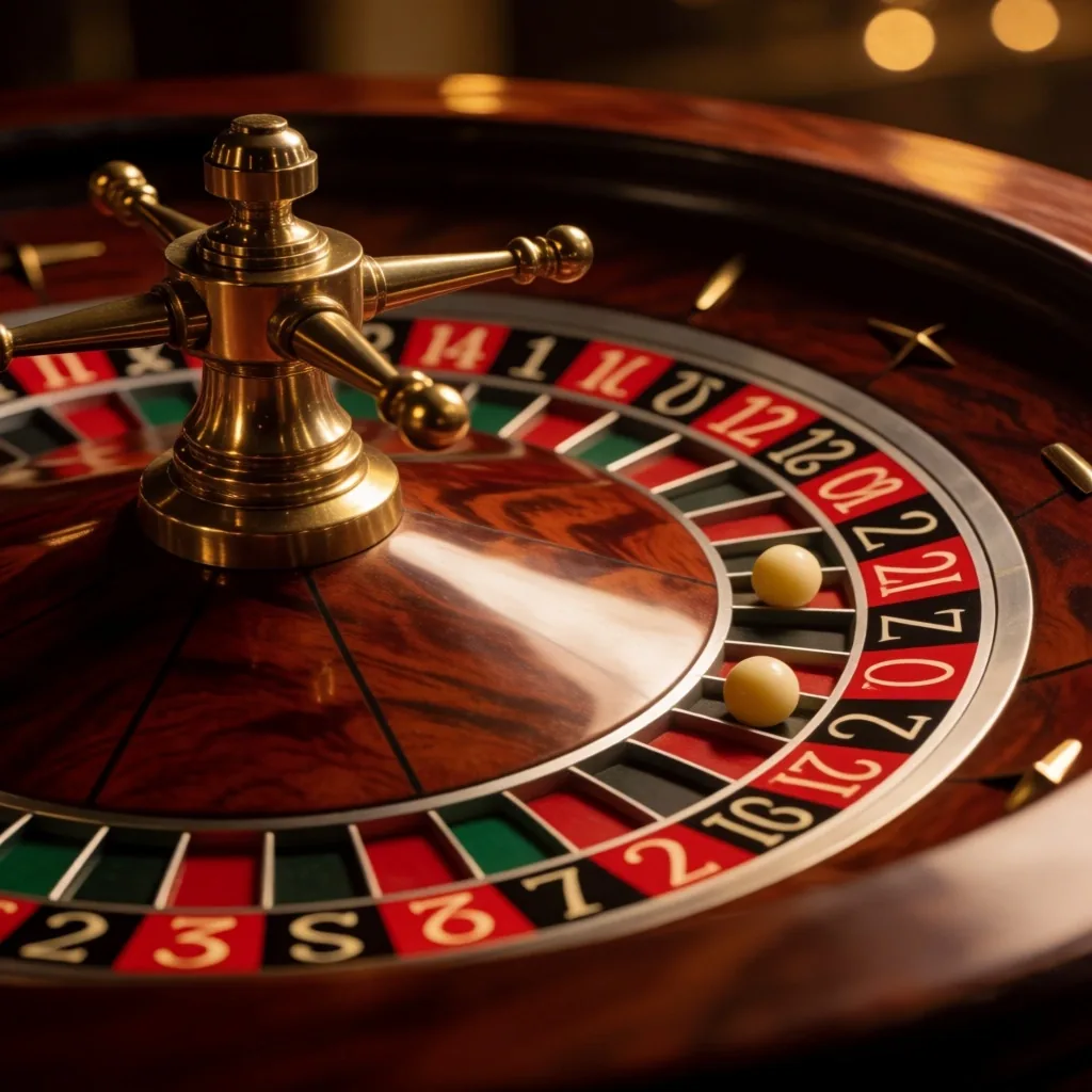 Ruleta europea en reposo