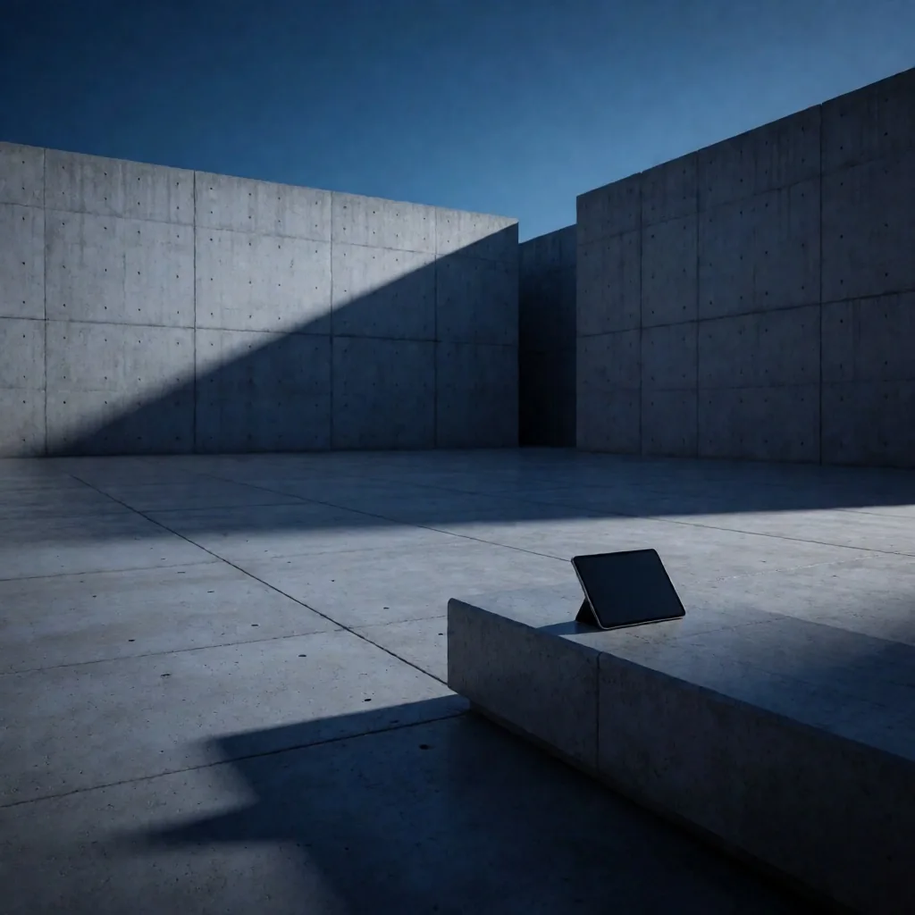 Plaza de concreto en Ciudad de México al atardecer
