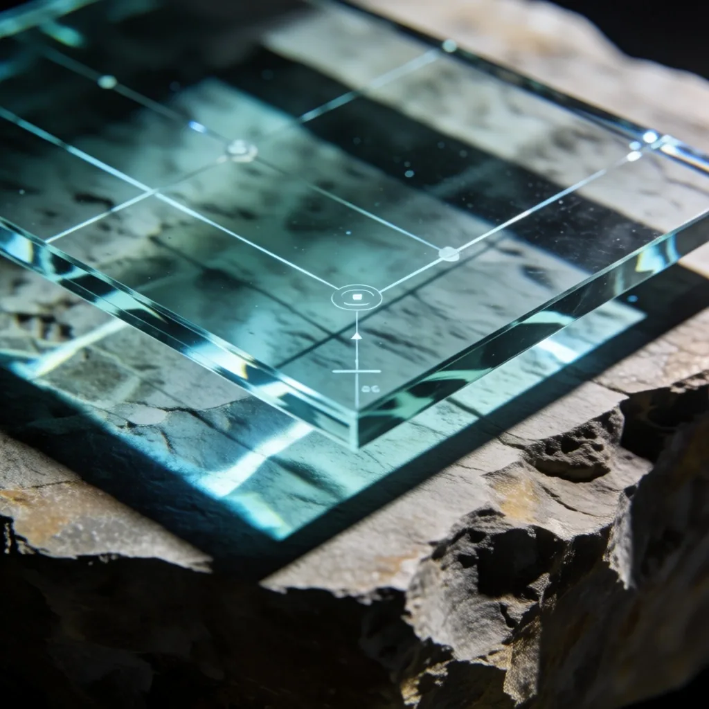 Superficie de análisis con proyección de datos geométricos